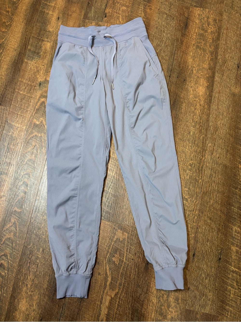 Lululemon Dance Studio Mid-Rise Joggers in a lavender shade